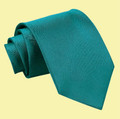 Teal Green Mens Plain Satin Straight Tie Wedding Necktie