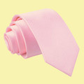 Baby Pink Boys Plain Satin Straight Tie Wedding Necktie