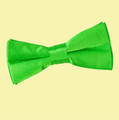 Apple Green Boys Plain Satin Bow Tie Wedding Neck Bow Tie