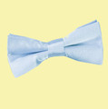Baby Blue Boys Plain Satin Bow Tie Wedding Neck Bow Tie