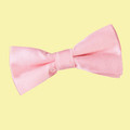 Baby Pink Boys Plain Satin Bow Tie Wedding Neck Bow Tie