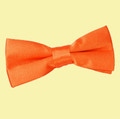 Burnt Orange Boys Plain Satin Bow Tie Wedding Neck Bow Tie