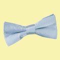Dusty Blue Boys Plain Satin Bow Tie Wedding Neck Bow Tie