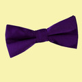Purple Boys Plain Satin Bow Tie Wedding Neck Bow Tie