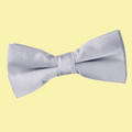 Silver Grey Boys Plain Satin Bow Tie Wedding Neck Bow Tie