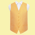Marigold Yellow Mens Greek Key Pattern Microfibre Wedding Vest Waistcoat 