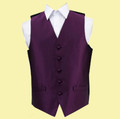 Cadbury Purple Mens Solid Check Pattern Microfibre Wedding Vest Waistcoat 