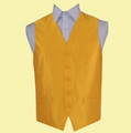 Sunflower Gold Mens Solid Check Pattern Microfibre Wedding Vest Waistcoat 