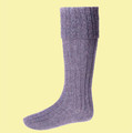 Amethyst Wool Blend Hebridean Full Length Mens Kilt Hose Highland Socks