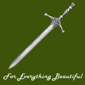 Claymore Sword Scotland Antiqued Stylish Pewter Kilt Pin