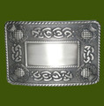 Celtic Thistle Knotwork Antique Silver Finish Mens Stylish Pewter Kilt Belt Buckle