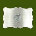 Irish Harp Scalloped Antique Finish Mens Stylish Pewter Kilt Belt Buckle