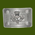 Celtic Knotwork Thistle Antique Mens Stylish Pewter Kilt Belt Buckle