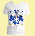 Vilani Italian Coat of Arms Surname Adult Unisex Cotton T-Shirt
