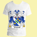 Vincenti Italian Coat of Arms Surname Adult Unisex Cotton T-Shirt