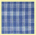 Blue Check Keighley Double Width Polycotton Tartan Fabric