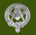 Scottish Masonic Cap Crest Stylish Pewter Scottish Masonic Badge
