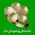 Kokkaloorie Daisy Design Enamel Ladies 9K Yellow Gold Ring Sizes A-Q