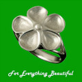 Kokkaloorie Daisy Design Enamel Ladies 9K White Gold Ring Sizes R-Z