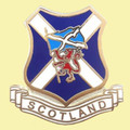 Scotland Saltire Flag Lion Rampant Enamel Badge Lapel Pin Set x 3