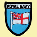 Royal Navy Flag Military Badge Embroidered Cloth Patch Set x 3