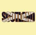 Scotland Lettering Saltire Enamel Badge Lapel Pin Set x 3