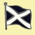 Scotland Saltire Flag Small Enamel Badge Lapel Pin Set x 3