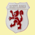 Scotland Red Lion Rampant White Shield Small Enamel Badge Lapel Pin Set x 3
