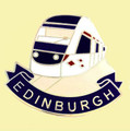 Edinburgh Tram Transport Enamel Badge Lapel Pin Set x 3
