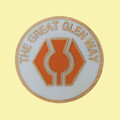 The Great Glen Way Round Enamel Badge Lapel Pin Set x 3