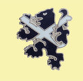 Lion Rampant Figure Saltire Flag Enamel Badge Lapel Pin Set x 3