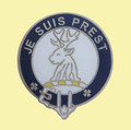 Fraser Clan Blue White Enamel Round Badge Lapel Pin Set x 3
