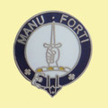 Mackay Clan Blue White Enamel Round Badge Lapel Pin Set x 3