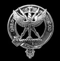 Carnegie Clan Cap Crest Sterling Silver Clan Carnegie Badge