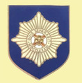 Irish Guards British Military Shield Enamel Badge Lapel Pin Set x 3