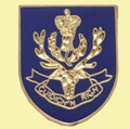 Queens Own Highlanders British Military Shield Enamel Badge Lapel Pin Set x 3