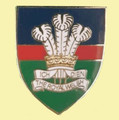 The Royal Welsh Military Shield Enamel Badge Lapel Pin Set x 3