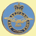 Royal Air Force British Military Round Enamel Badge Lapel Pin Set x 3