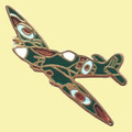 Spitfire Plane Military Enamel Badge Lapel Pin Set x 3