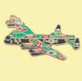 Lancaster Bomber Plane Military Enamel Badge Lapel Pin Set x 3