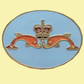Royal Submariners Double Dolphin Military Oval Enamel Badge Lapel Pin Set x 3