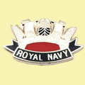 Royal Navy Crown British Military Enamel Badge Large Lapel Pin Set x 3