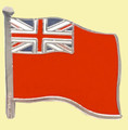 Royal Navy Red Ensign Flag British Military Enamel Badge Small Lapel Pin Set x 3