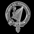Irish Harp Cap Crest Sterling Silver Irish Harp Badge