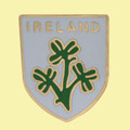 Ireland Shamrock Plant Shield Enamel Badge Lapel Pin Set x 3