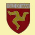 Isle Of Man Three Legs Shield Enamel Badge Lapel Pin Set x 3