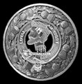 Adair Clan Crest Thistle Round Sterling Silver Clan Badge Plaid Brooch