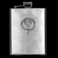 Anderson Clan Badge Stainless Steel Silver Clan Crest 8oz Hip Flask