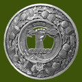 Brodie Clan Crest Thistle Round Stylish Pewter Clan Badge Plaid Brooch