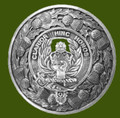 Buchanan Clan Crest Thistle Round Stylish Pewter Clan Badge Plaid Brooch